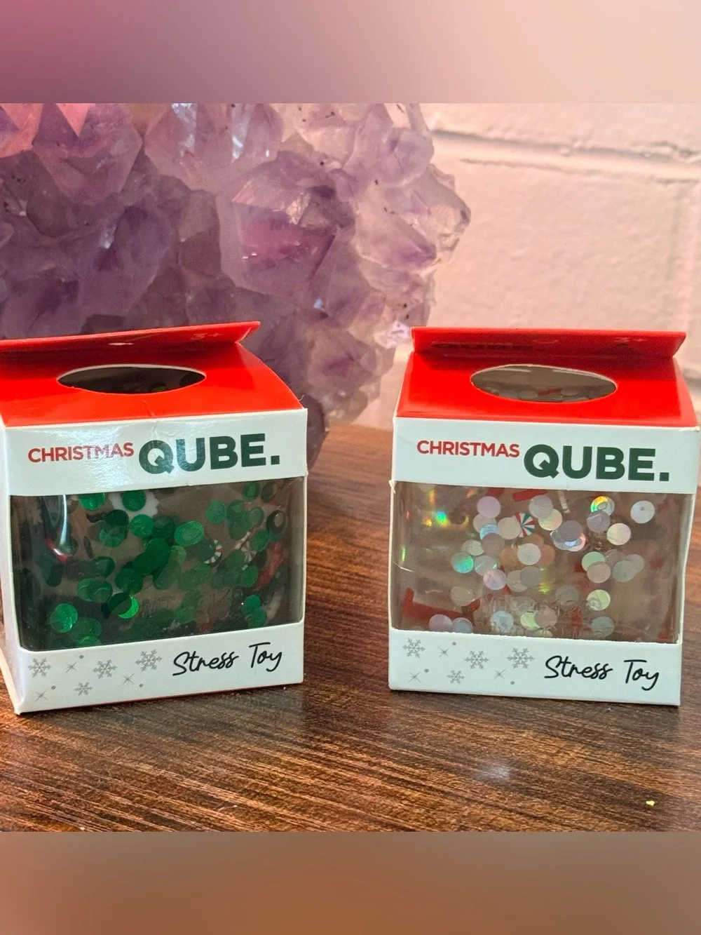 Christmas Qube Squishy 2 Pack | Viral Holiday Sensory Stress Toys | Master Toys